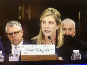 Meredith McNair Rogers, a more than 20-year veteran farmer from Camilla, Georgia, testifies today before the Senate Agriculture Committee. 